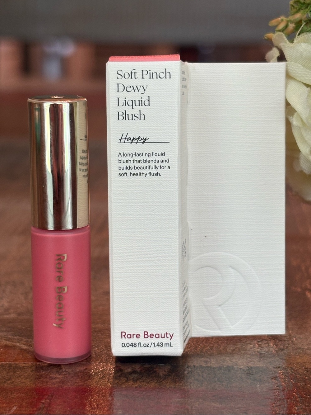 NEW Rare Beauty SOFT PINCH Dewy LIQUID BLUSH Mini in HAPPY Selena Gomez!